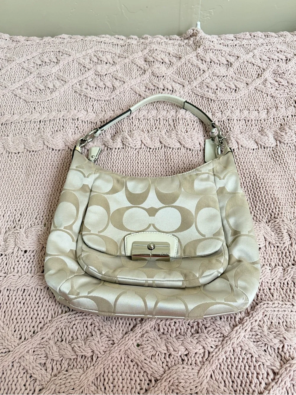Coach Kristin Signature Sateen Hobo Bag